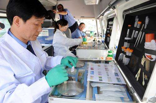 igao视频在线入口 食品安全快速检测车让菜贩把紧进货渠道